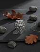 Anillo Para Hombre Lobo Berserkers De Acero Color Plata - Miniatura 5