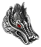 Anillo Piedra Cz Dragón Color Plata Acero Inoxidable Hombre - Miniatura 3