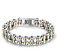 Pulsera Brazalete Cadena Motocicleta Moto Color Oro Hombre - Miniatura 4