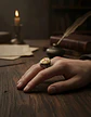 Anillo Color Plata Cruz Caballeros Templarios Acero Hombre - Miniatura 5