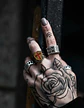 Anillo Color Plata Cruz Caballeros Templarios Acero Hombre - Miniatura 10