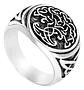 Anillo Color Plata Árbol De La Vida  Acero Inoxidable Hombre - Miniatura 1