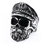 Anillo Color Plata Oficial Marina Capitán Militar Usn Hombre - Miniatura 1
