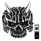 Anillo Para Hombre Cabeza Demonio Cráneo Acero Color Plata - Miniatura 1
