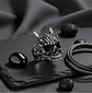 Anillo Para Hombre Cabeza Demonio Cráneo Acero Color Plata - Miniatura 4