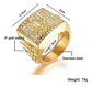 Anillo Color Oro Acero Inoxidable Hombre Hip Hop Para Hombre - Miniatura 2