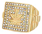Anillo Color Oro Acero Inoxidable Hombre Hip Hop Para Hombre - Miniatura 3