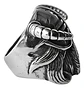 Anillo Vikingo Berserkers Barba Guerrero Color Plata Hombre - Miniatura 2