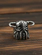 Anillo Vikingo Berserkers Barba Guerrero Color Plata Hombre - Miniatura 4