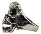 Anillo Para Hombres Color Plata Forma Cráneo Biker De Acero - Miniatura 2