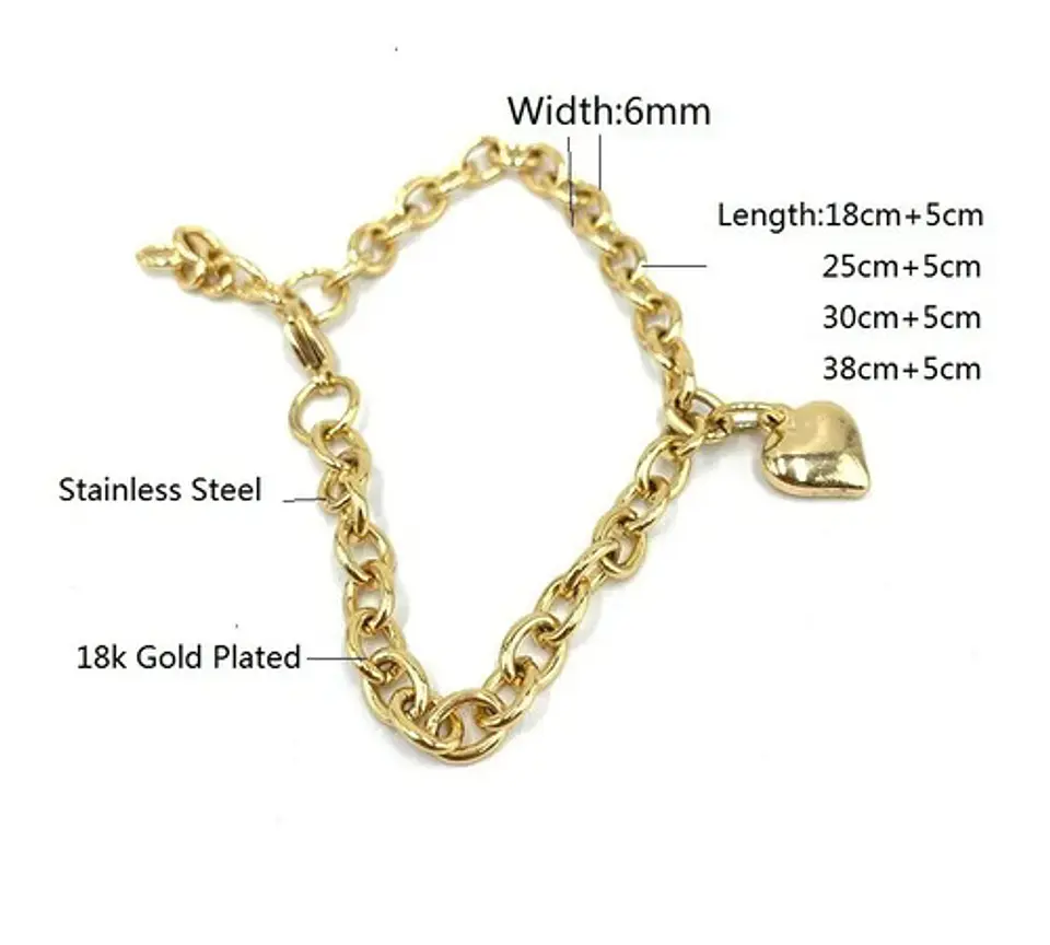 Collar Cadena Color Oro Dije Corazón Para Mascota Gato Perro 2