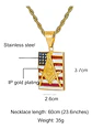 Collar Para Hombre Dije Escuadra Mason Ee.uu Acero Color Oro Dorado - Miniatura 2
