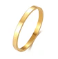 Pulsera Brazalete Aro Color Oro Ajustable Acero 8 Mm Hombre - Miniatura 1