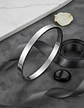 Pulsera Brazalete Aro Color Oro Ajustable Acero 8 Mm Hombre - Miniatura 13