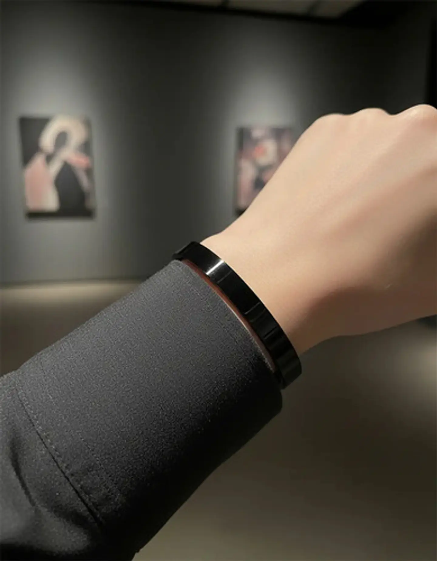 Pulsera Brazalete Aro Color Oro Ajustable Acero 8 Mm Hombre 18