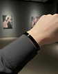 Pulsera Brazalete Aro Color Oro Ajustable Acero 8 Mm Hombre - Miniatura 18
