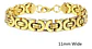 Pulsera Brazalete Esclava Bizantina Joyería Color Oro Hombre - Miniatura 1