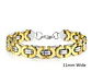 Pulsera Brazalete Esclava Bizantina Joyería Color Oro Hombre - Miniatura 5