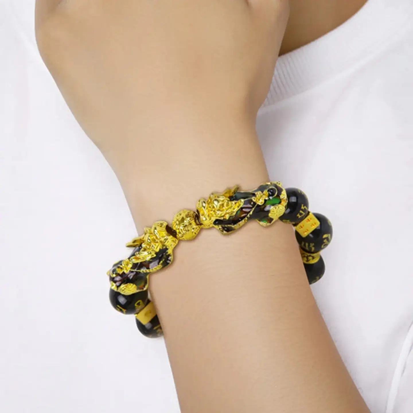 Pulsera Piedras Cambio Humor Protección Pixiu Hombre Y Mujer 10
