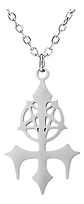 Collar Dije En Acero Inoxidable Cadena Color Plata Lucifer - Miniatura 1