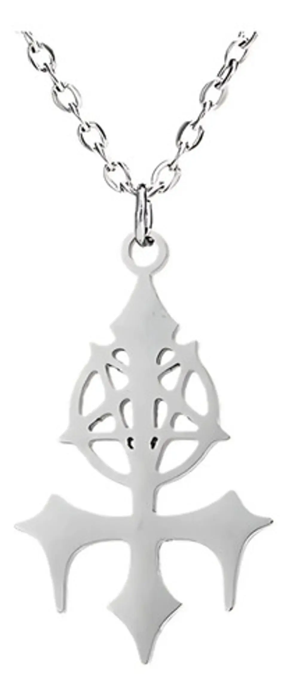 Collar Dije En Acero Inoxidable Cadena Color Plata Lucifer 1