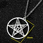Collar Dije En Acero Inoxidable Cadena Color Plata Lucifer - Miniatura 8