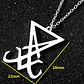 Collar Dije En Acero Inoxidable Cadena Color Plata Lucifer - Miniatura 11