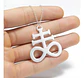 Collar Dije En Acero Inoxidable Cadena Color Plata Lucifer - Miniatura 14