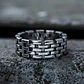 Anillo Color Plata Royal Cadena Eslabon Clásico Acero Hombre - Miniatura 3