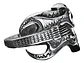 Anillo Color Plata Guitarra Rock Metal Cráneo Skull Hombre - Miniatura 2
