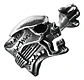 Anillo Color Plata Guitarra Rock Metal Cráneo Skull Hombre - Miniatura 3