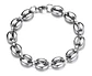 Pulsera Brazalete Esclava Granos 8 Mm Color Oro Para Hombre - Miniatura 7