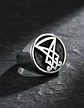 Anillo Color Plata Sello Sigil Acero Inoxidable Para Hombre - Miniatura 7