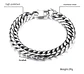 Pulsera Esclava Eslabones Polaca Joyería Color Plata Hombre - Miniatura 2