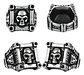 Anillo Grande Cráneo Color Plata Calavera Skull Para Hombre - Miniatura 2