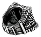 Anillo Grande Cráneo Color Plata Calavera Skull Para Hombre - Miniatura 3