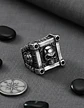 Anillo Grande Cráneo Color Plata Calavera Skull Para Hombre - Miniatura 8