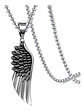 Collar Color Plata Acero Inoxidable Ala Soñador Para Hombre - Miniatura 1