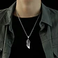 Collar Color Plata Acero Inoxidable Ala Soñador Para Hombre - Miniatura 3