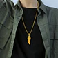 Collar Color Plata Acero Inoxidable Ala Soñador Para Hombre - Miniatura 9