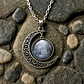 Collar Cadena Gargantilla Mujer Media Luna Galaxia Nebulosa - Miniatura 9
