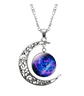 Collar Cadena Gargantilla Mujer Media Luna Galaxia Nebulosa - Miniatura 11