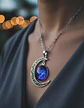 Collar Cadena Gargantilla Mujer Media Luna Galaxia Nebulosa - Miniatura 12