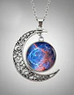 Collar Cadena Gargantilla Mujer Media Luna Galaxia Nebulosa - Miniatura 19
