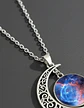 Collar Cadena Gargantilla Mujer Media Luna Galaxia Nebulosa - Miniatura 20