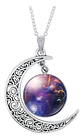Collar Cadena Gargantilla Mujer Media Luna Galaxia Nebulosa - Miniatura 24