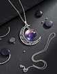 Collar Cadena Gargantilla Mujer Media Luna Galaxia Nebulosa - Miniatura 28
