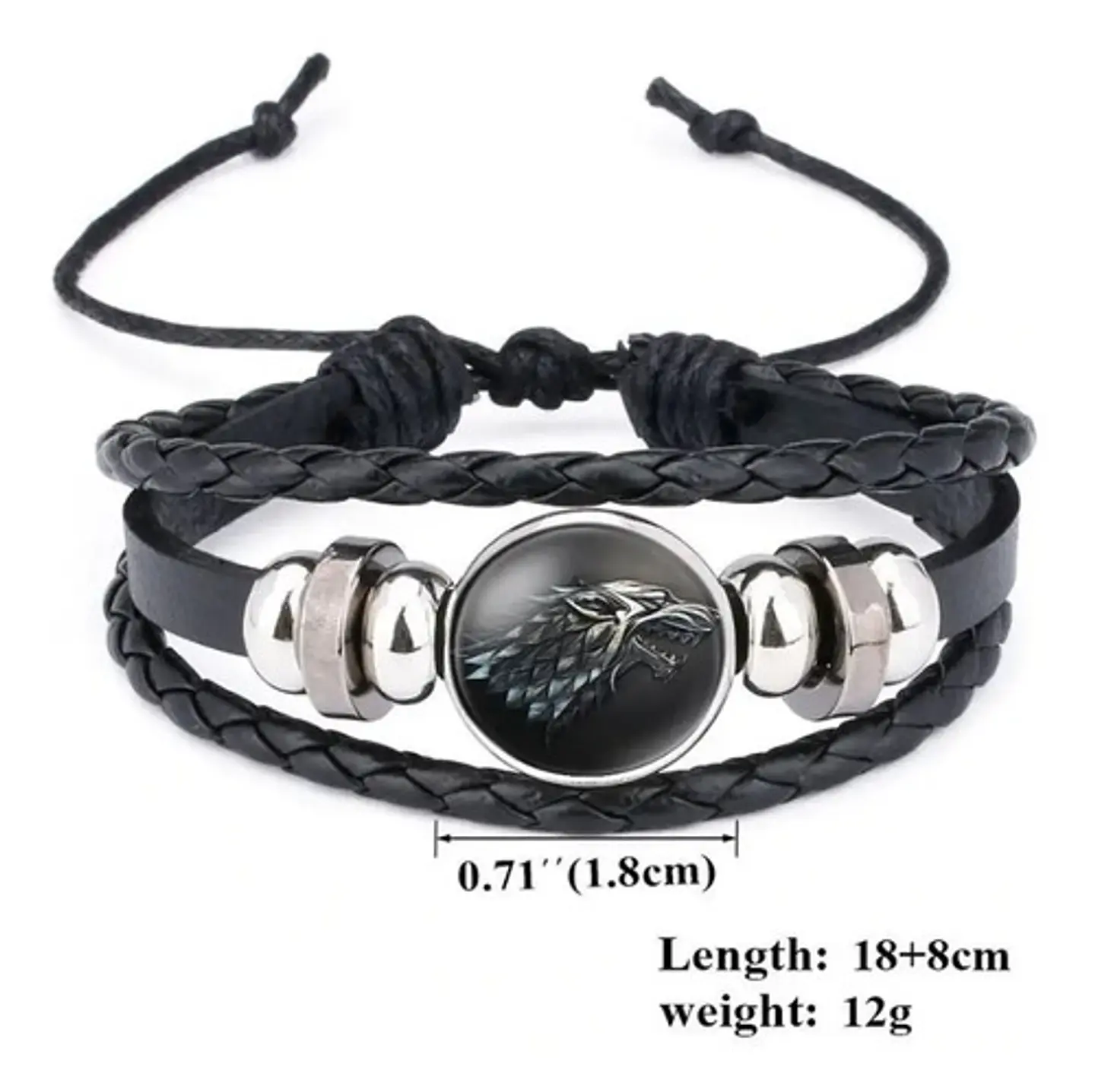 Pulsera Brazalete Manilla Cuero Game Of Thrones Hombre Mujer 2