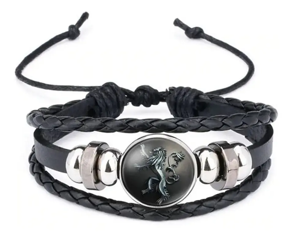 Pulsera Brazalete Manilla Cuero Game Of Thrones Hombre Mujer 8