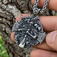 Collar Vikingo En Acero Para Hombres Dije Odín Nórdico - Miniatura 7